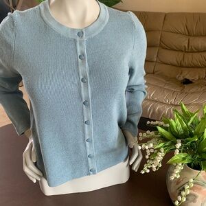 Cyrus Light Blue Button-Up Cardigan